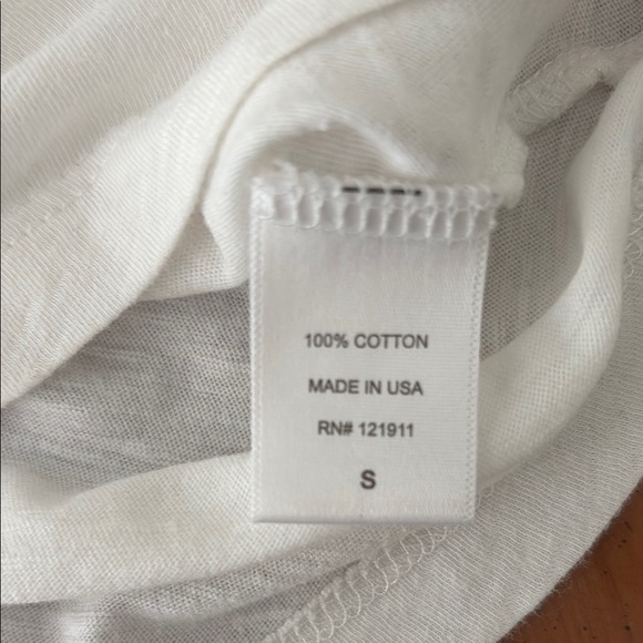 LNA White Cut Out Short Sleeve T-Shirt - Picture 7 of 7